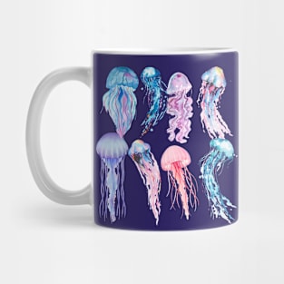 Iridescent Jellyfishes Mug